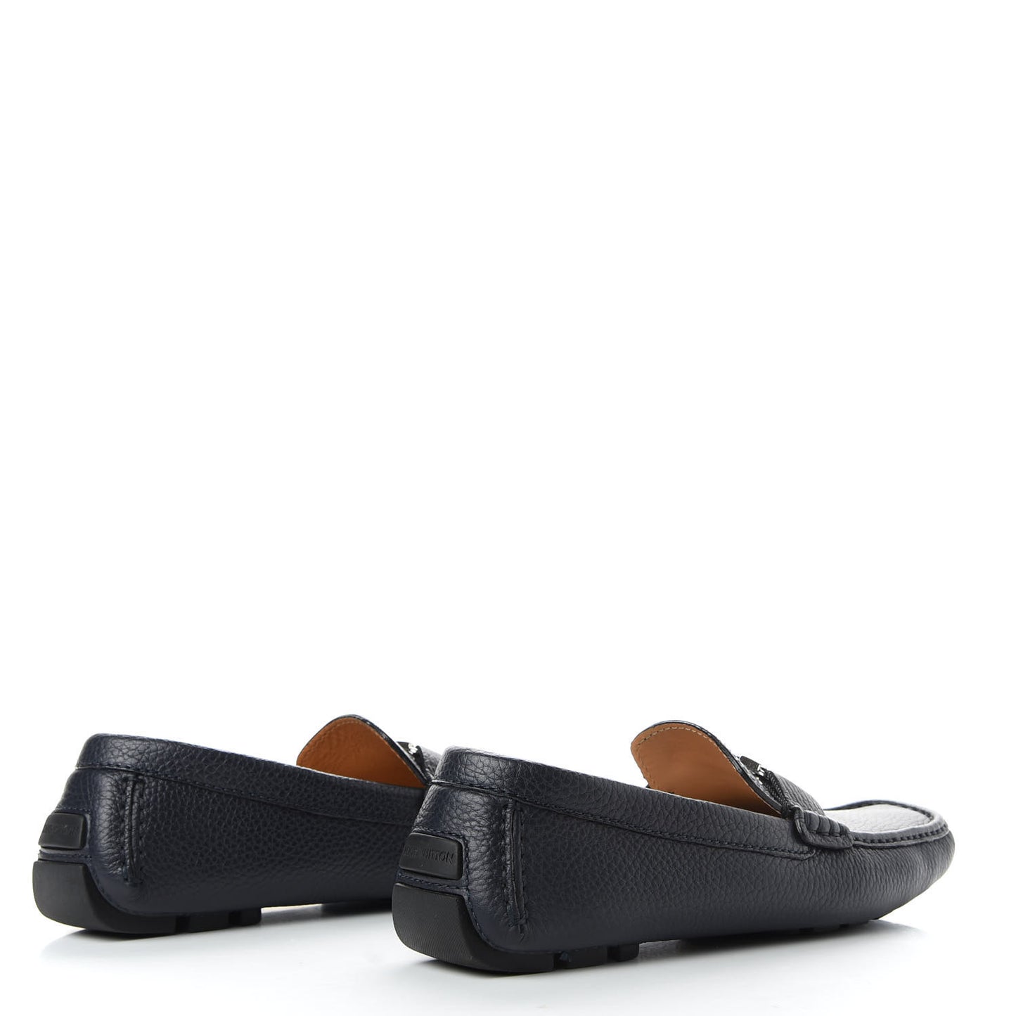 Calfskin Mens Monte Carlo Car Shoe Moccasin Loafers 9 Navy