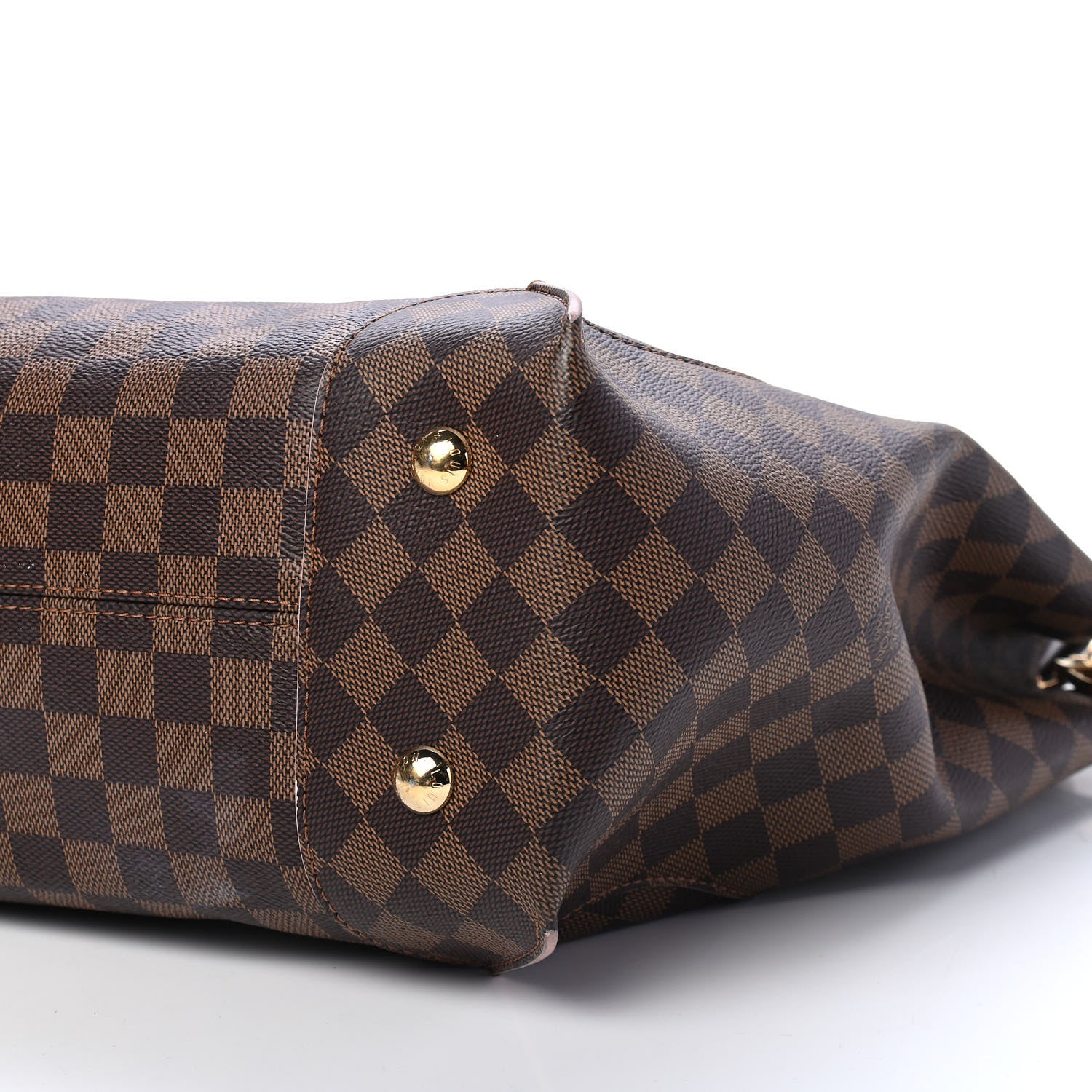 Louis Vuitton Damier Ebene Caissa Hobo Rose Ballerine 9 of 10