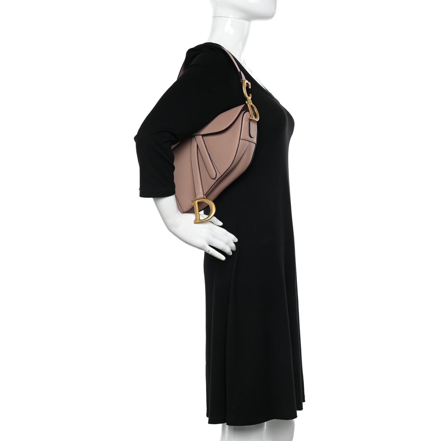 Christian Dior Grained Calfskin Saddle Bag Fard 2 of 9