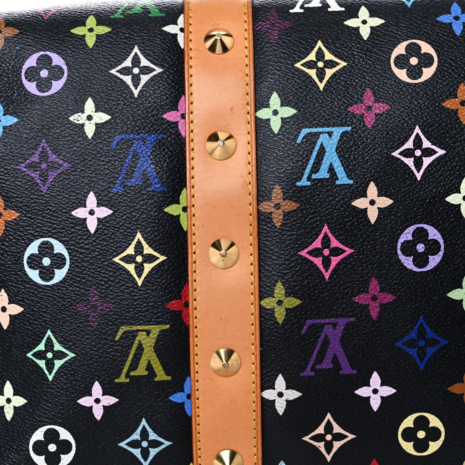 Louis Vuitton Monogram Multicolor Keepall 45 Black 15 of 35
