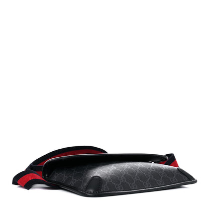 Gucci GG Supreme Monogram Web Slim Belt Bag Black Grey 4 of 12