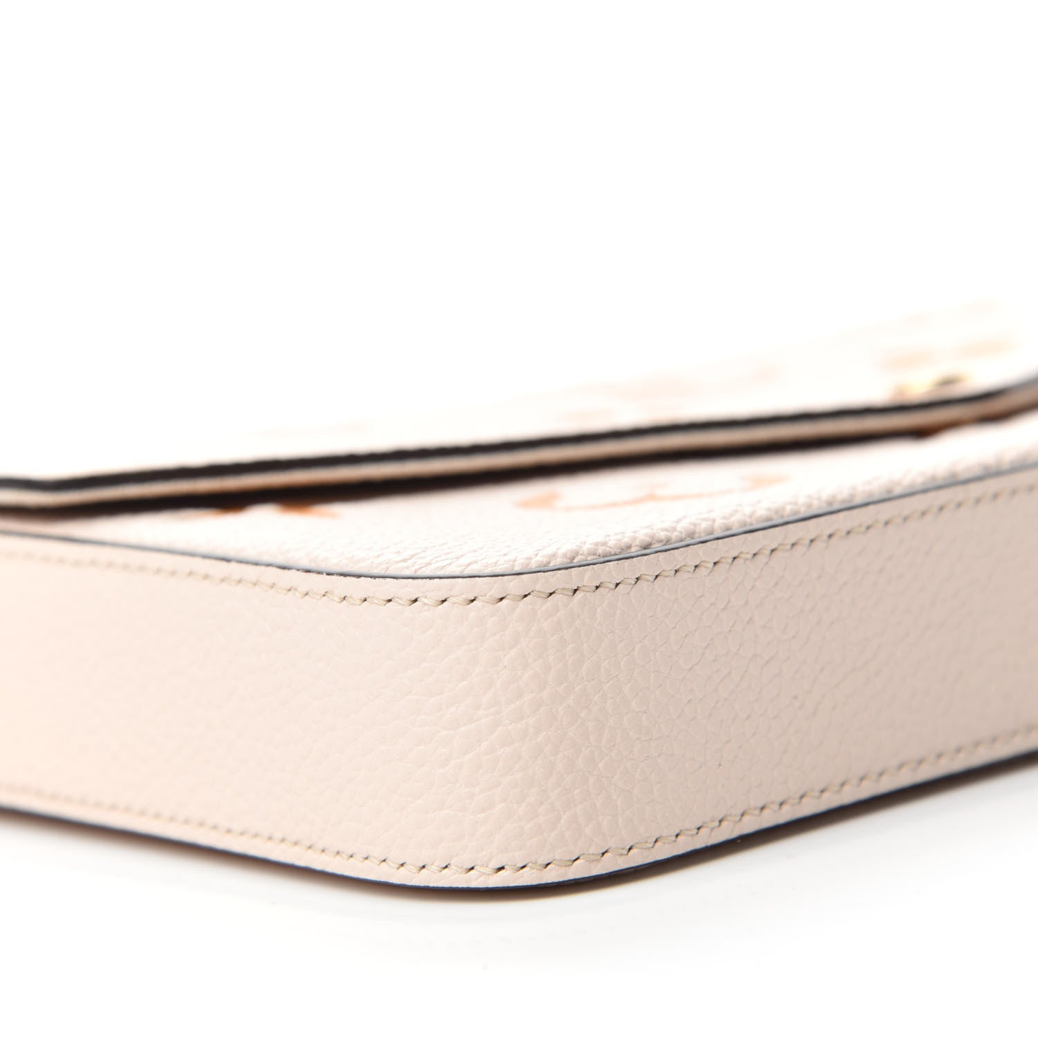 Louis Vuitton Empreinte Monogram Giant By The Pool Felicie Pochette Chain Wallet Cream Saffron 5 of 11