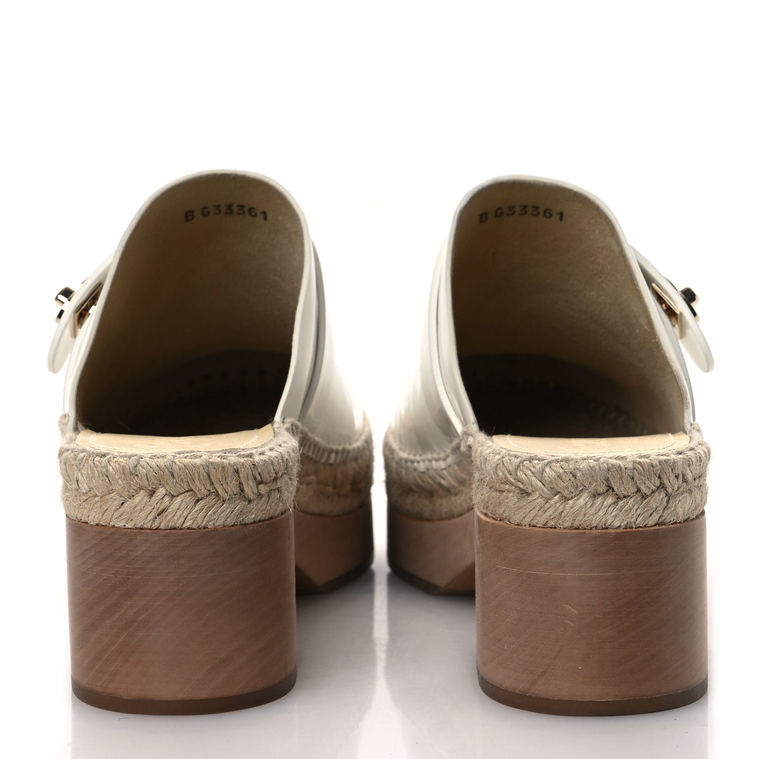 Chanel Patent Calfskin CC Turn Lock Clog 39 White 6 of 10