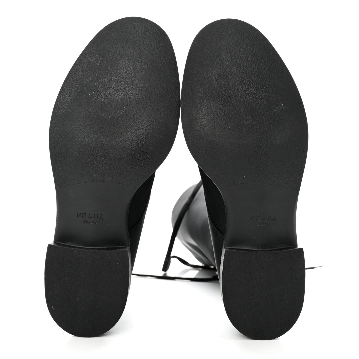 Re-Nylon Spazzolato Rois Metal Triangle Logo Tall 50mm Combat Boots 40.5 Black