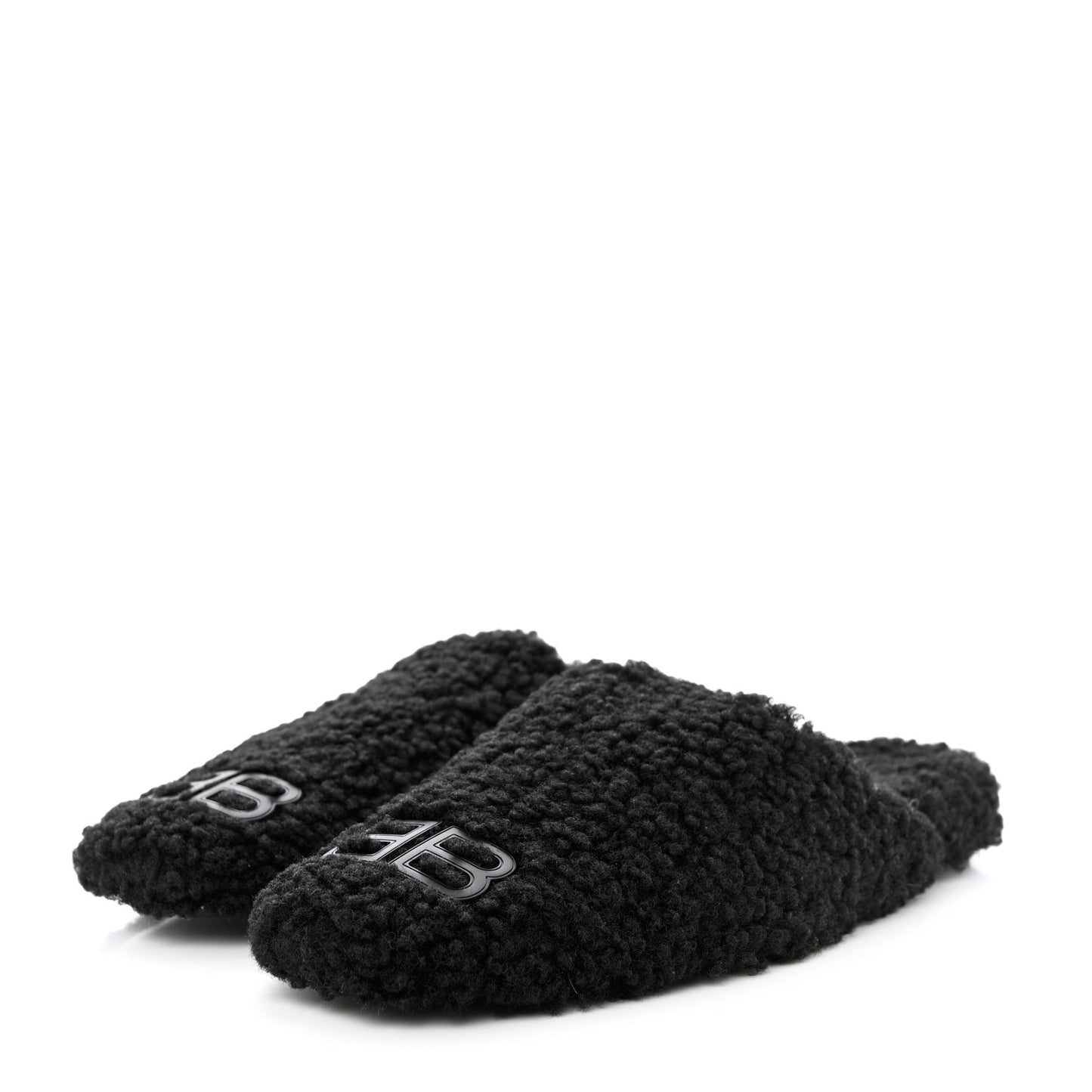 Faux Shearling Cosy BB Mules 37 Black