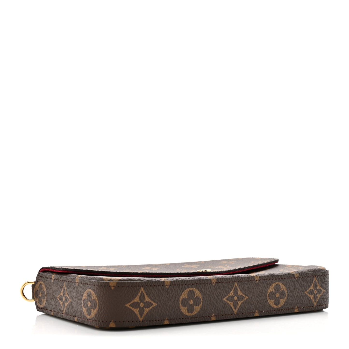 Monogram Pochette Felicie Chain Wallet Fuchsia