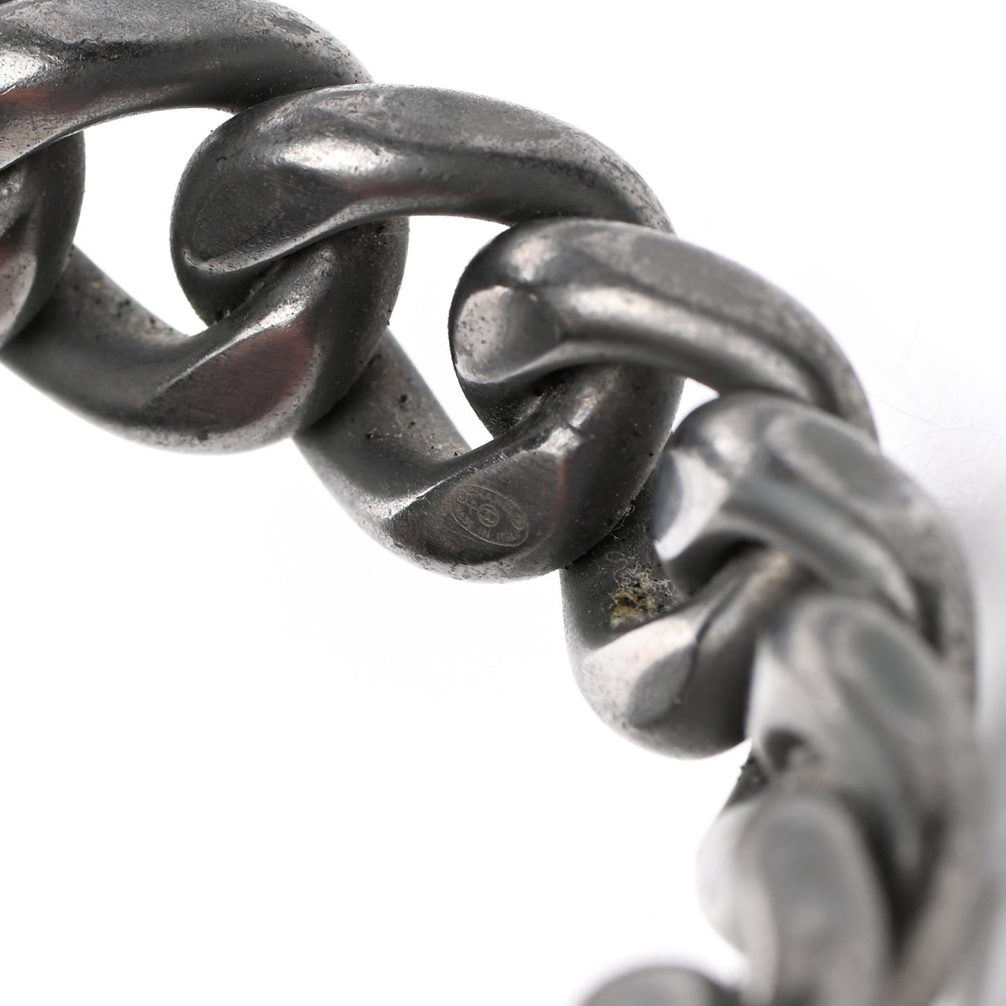 Crystal CC Chain Link Dark Silver