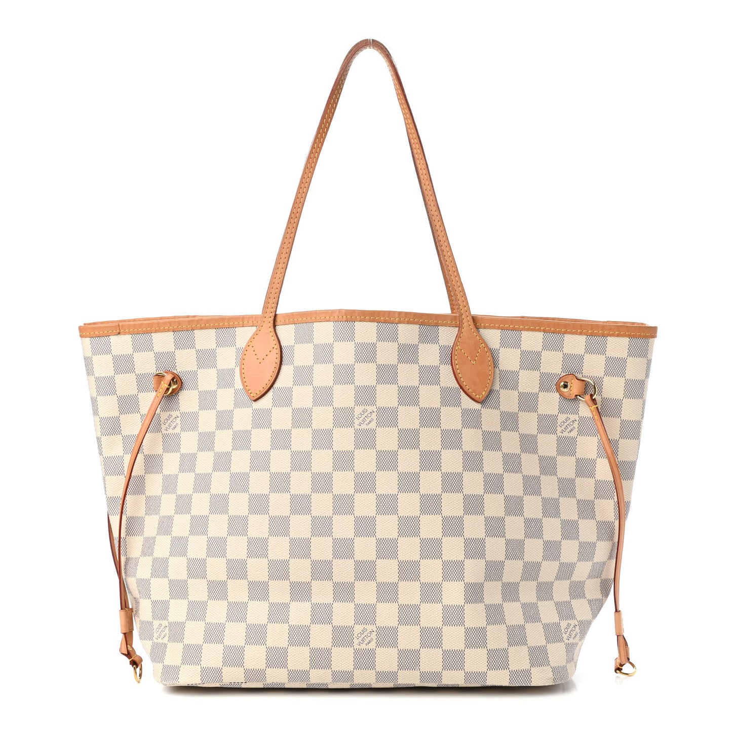 Damier Azur Neo Neverfull MM Rose Ballerine