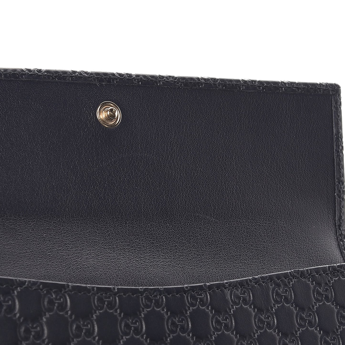 Microguccissima Continental Flap Wallet Navy