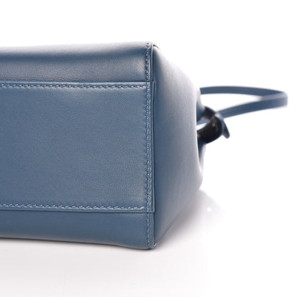 Fendi Nappa Mini Peekaboo Iconic Satchel Pavone 7 of 11