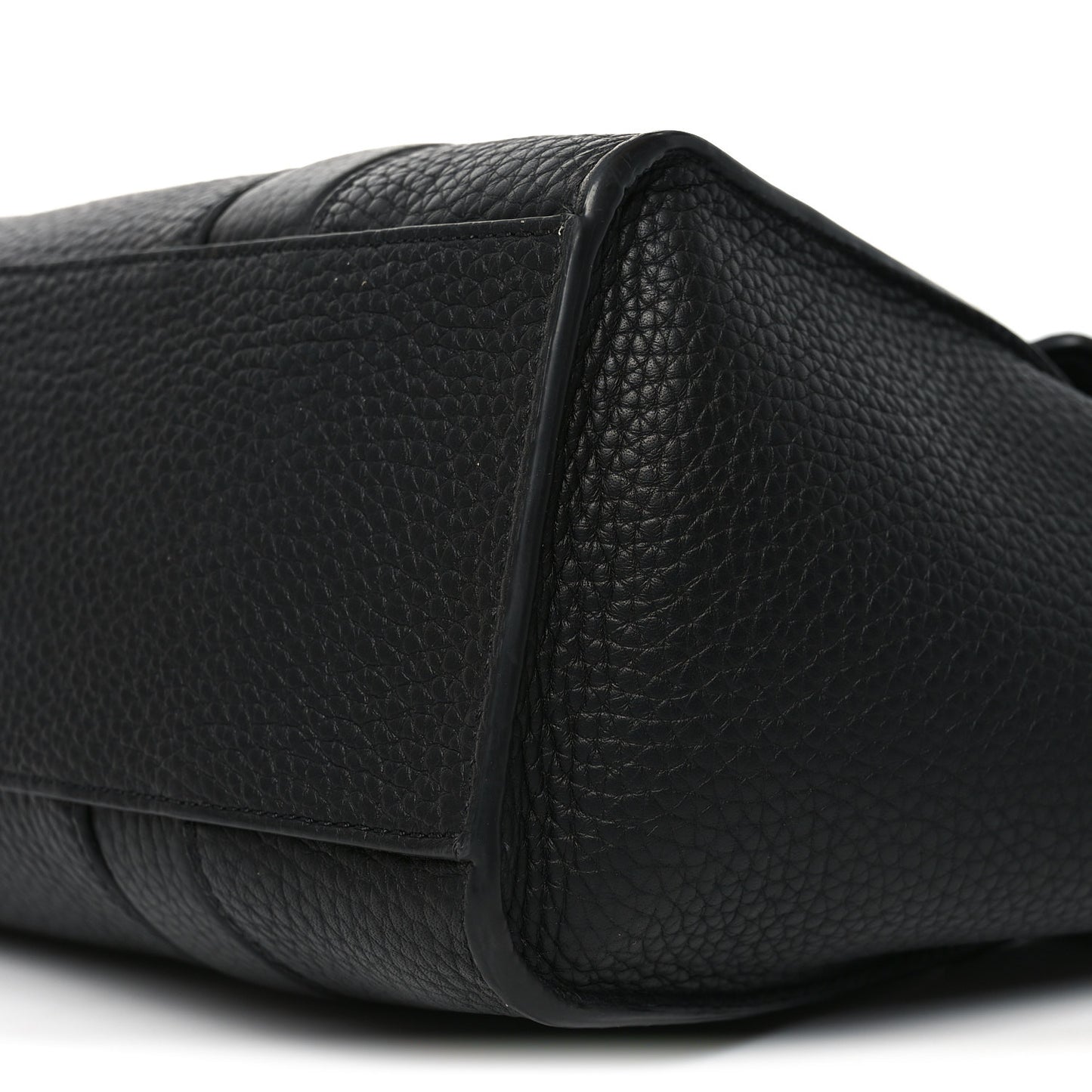 Heavy Grain Small Soft Bayswater Satchel Black