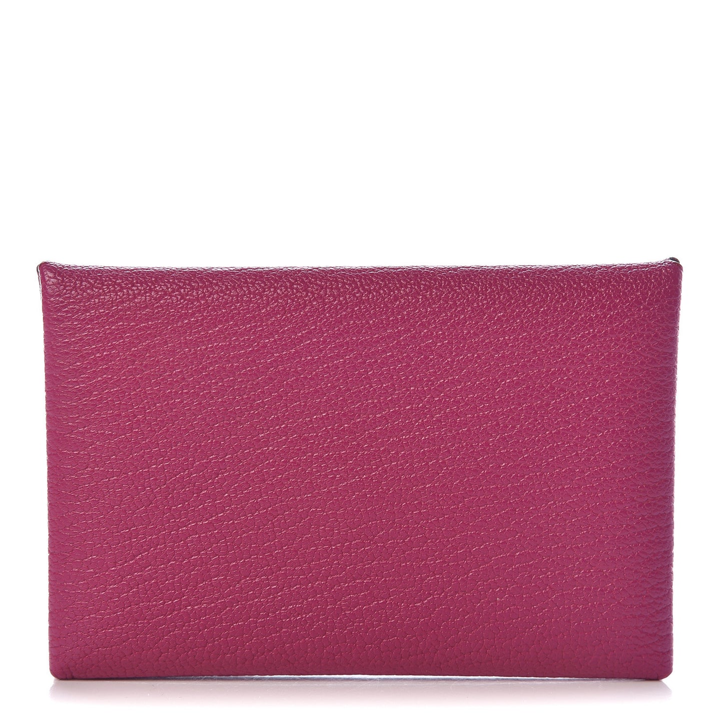 Chevre Mysore Calvi Card Case Rose Pourpre