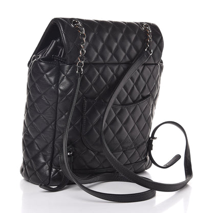 Chanel Lambskin Quilted Large Urban Spirit Backpack Black 3 of 8