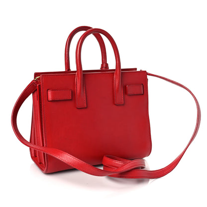 Saint Laurent Calfskin Nano Sac De Jour Lipstick Red 3 of 11