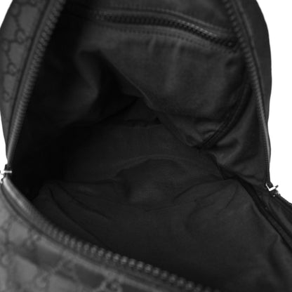 Gucci Nylon Monogram Slim Backpack Black 5 of 10