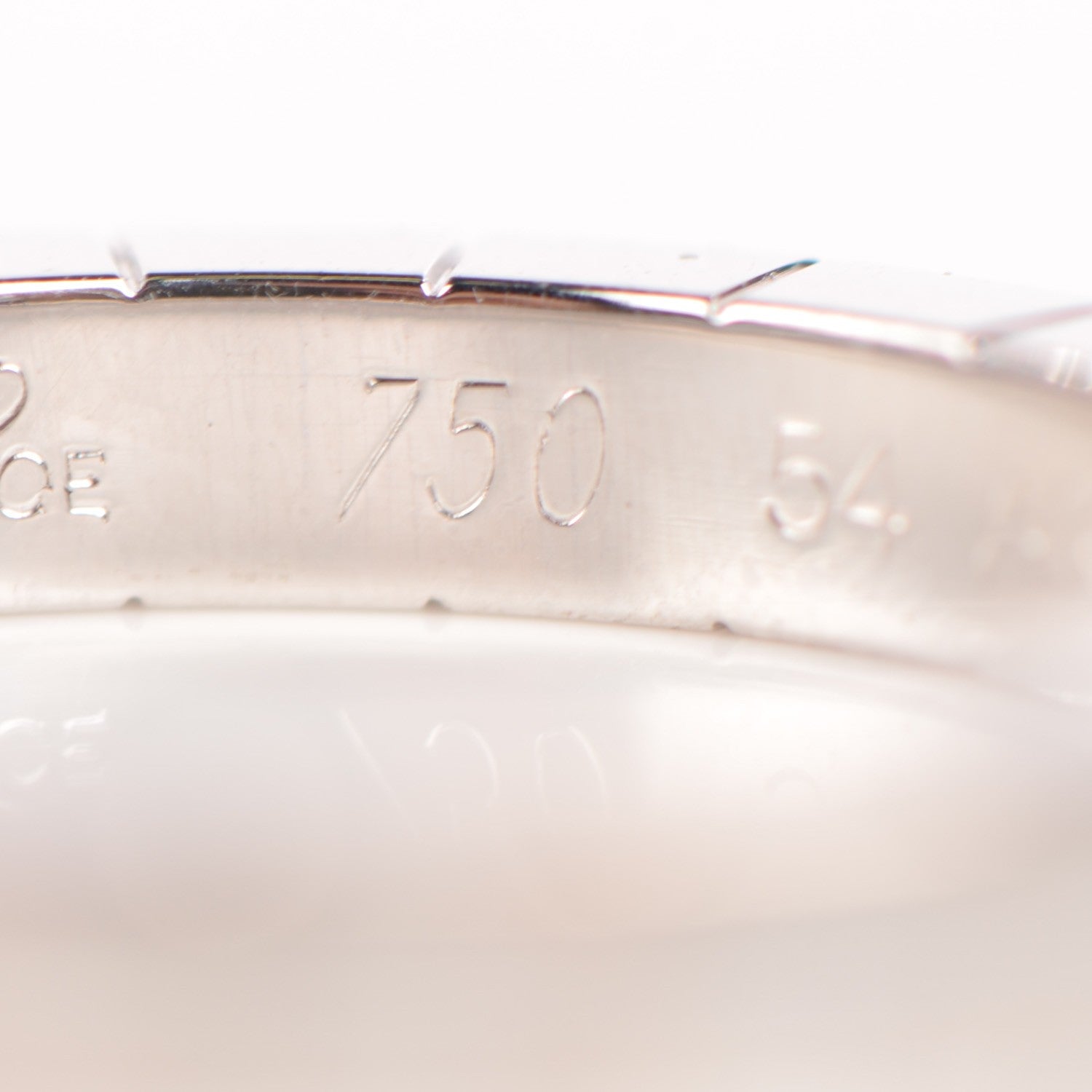 Cartier 18K White Gold Lanieres Ring 55 7.25 5 of 6