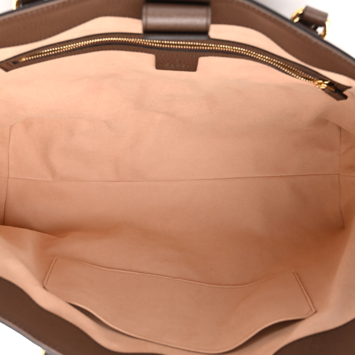 GG Supreme Monogram Medium Ophidia Shopping Tote Brown