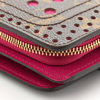 Louis Vuitton Monogram Perforated Compact Zipped Wallet Fuchsia 15 of 17
