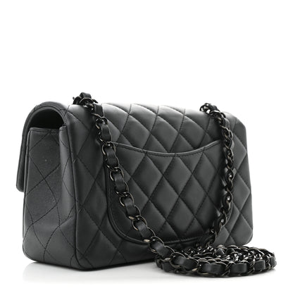 Chanel Lambskin Quilted Mini Rectangular Flap So Black 3 of 10