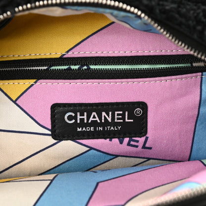 Chanel Mixed Fibers Lambskin Calfskin Quilted CC Tender Backpack Black 6 of 9