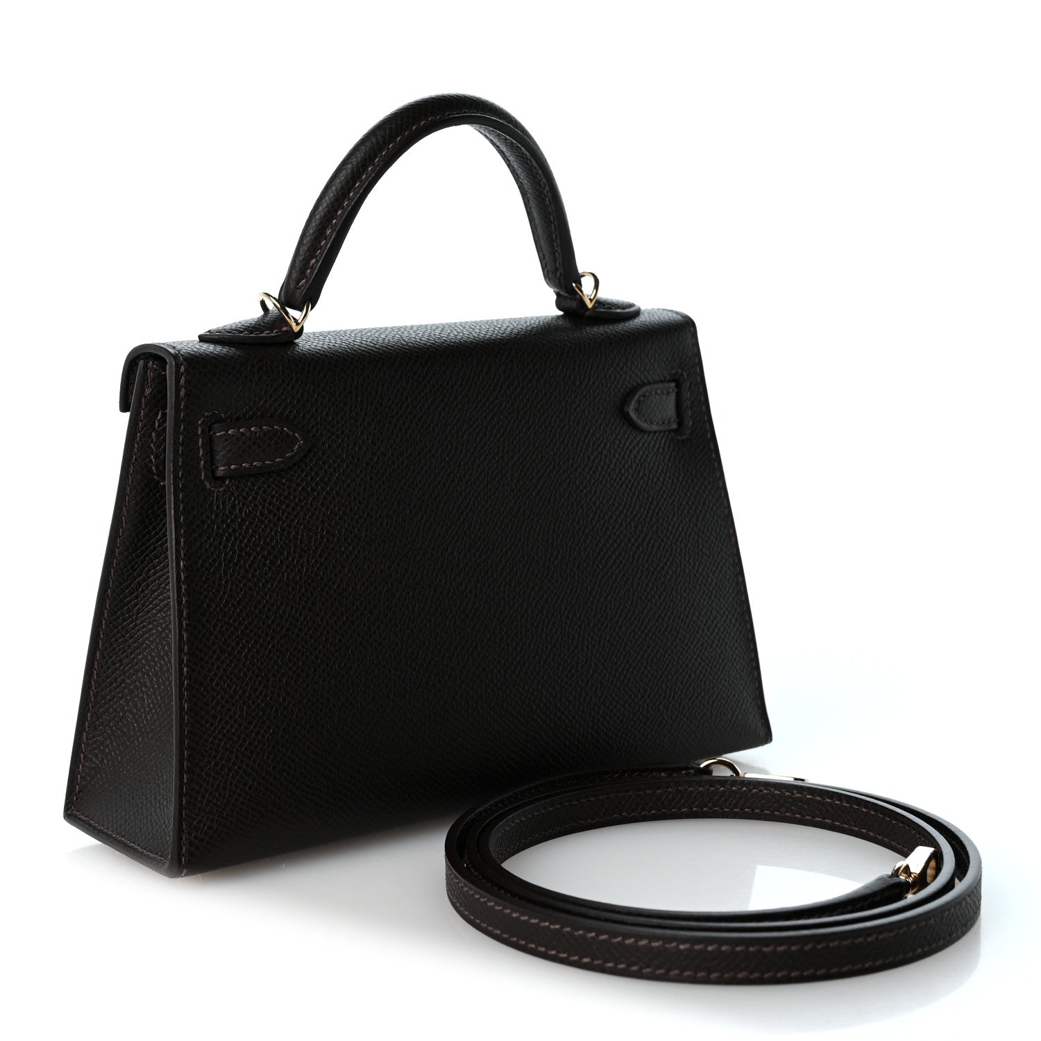 Hermes Epsom Mini Kelly Sellier 20 Bai Brun 3 of 8