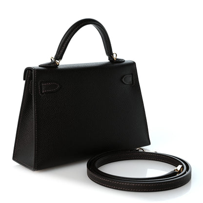 Hermes Epsom Mini Kelly Sellier 20 Bai Brun 3 of 8
