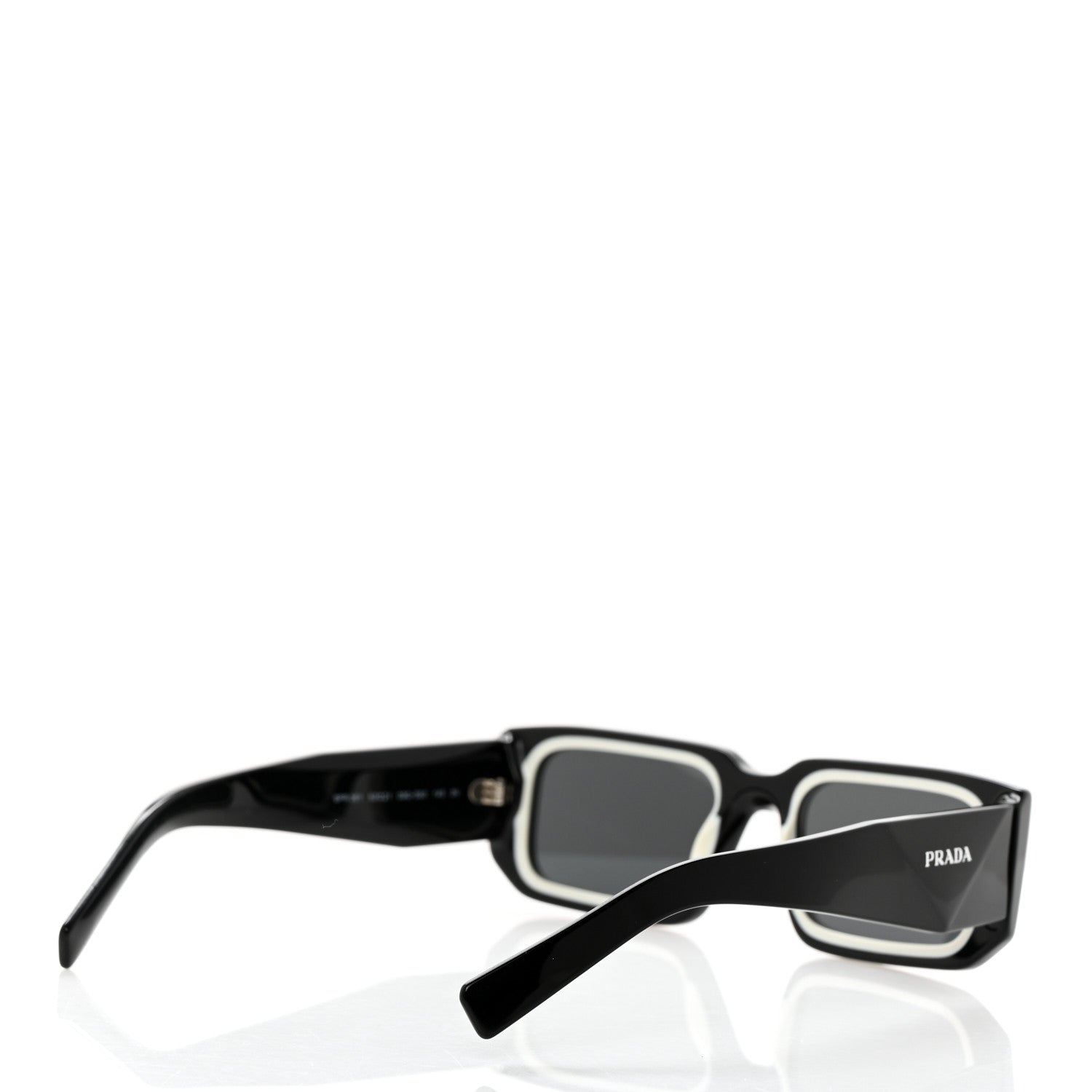 Prada Acetate Symbole Sunglasses SPR 06Y Black Black 4 of 8