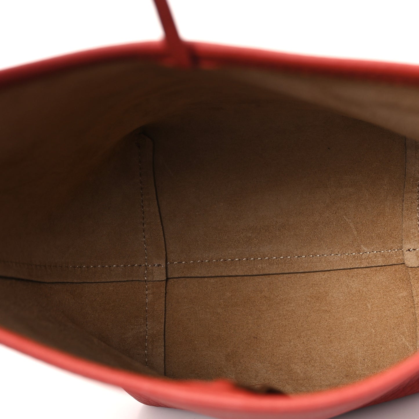 Grained Calfskin Small N/S Park Tote Rust