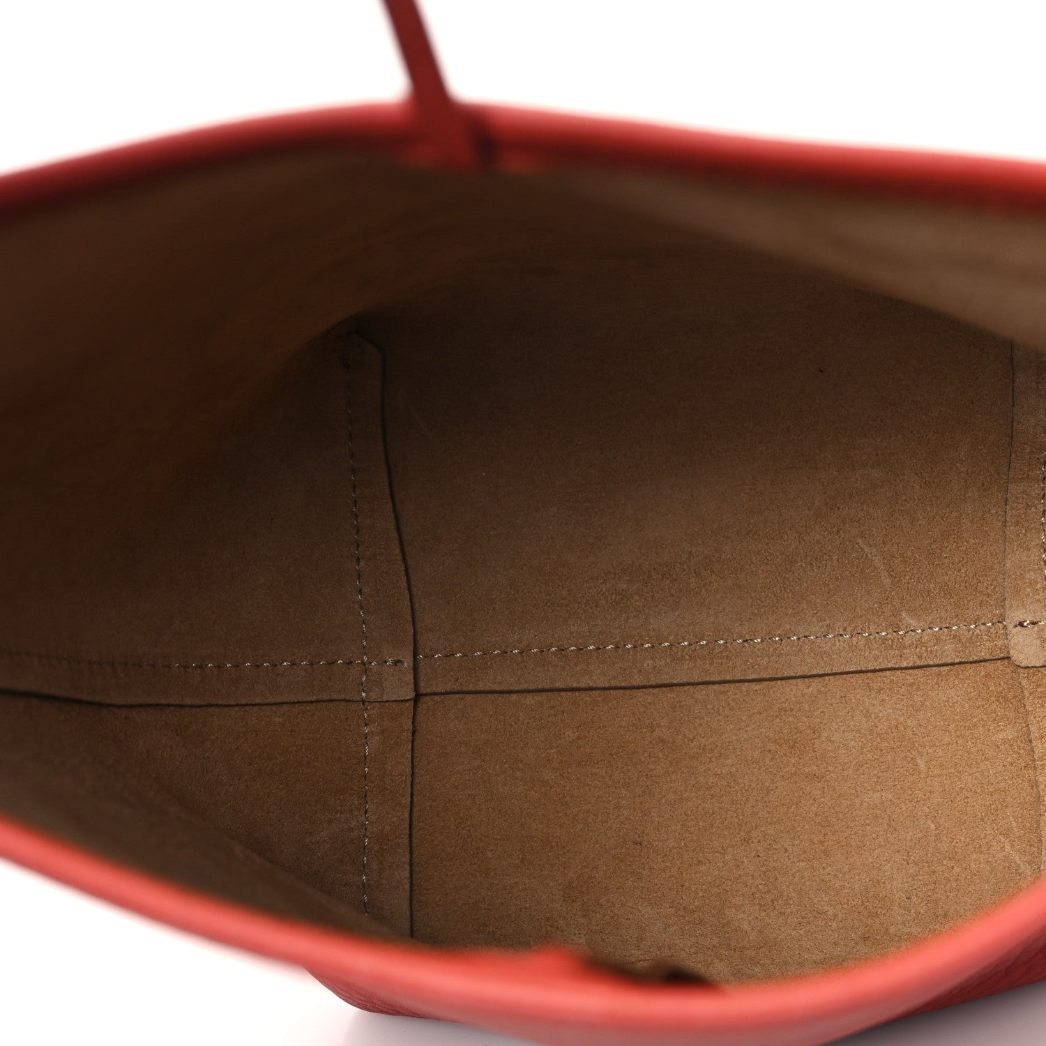 The Row Grained Calfskin Small N/S Park Tote Rust 5 of 9