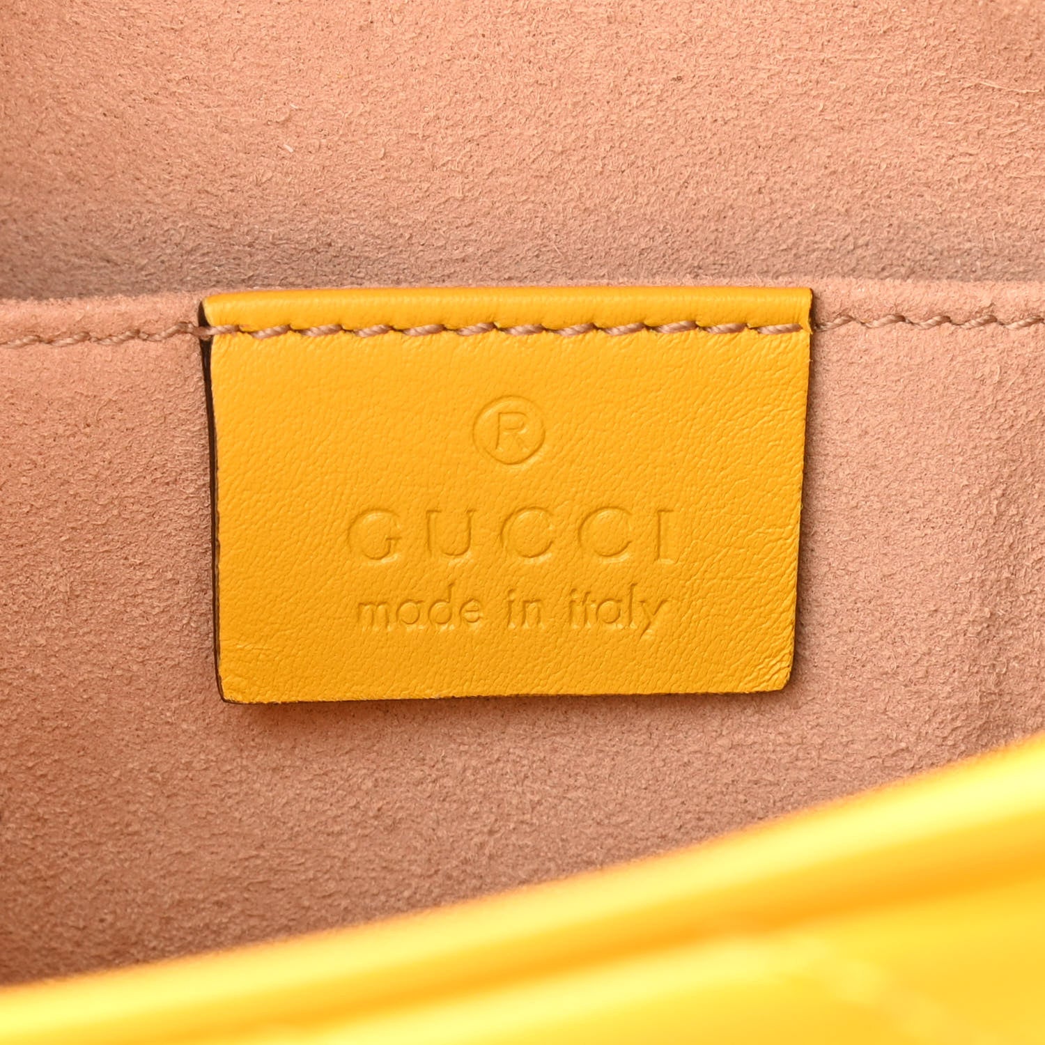 Gucci Calfskin Matelasse Mini GG Marmont Chain Shoulder Bag Stone Topaz 6 of 10