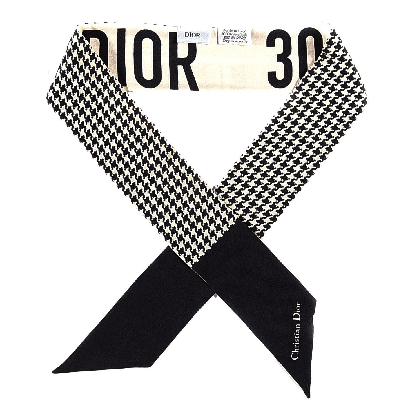Silk 30 Montaigne Mitzah Scarf Black White