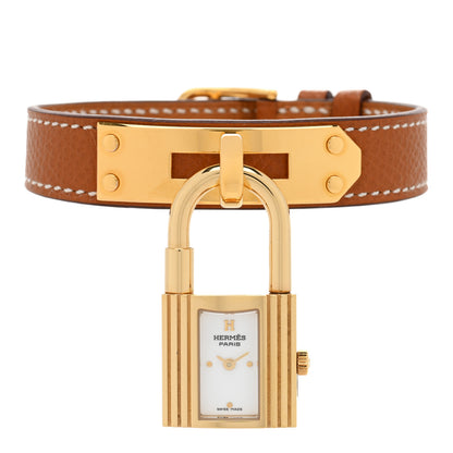 Hermes Stainless Steel Courchevel 20mm Kelly Cadena Quartz Watch Gold 2 of 4