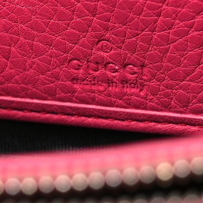 Gucci Pebbled Calfskin Soho Zip Around Wallet Pink 11 of 17