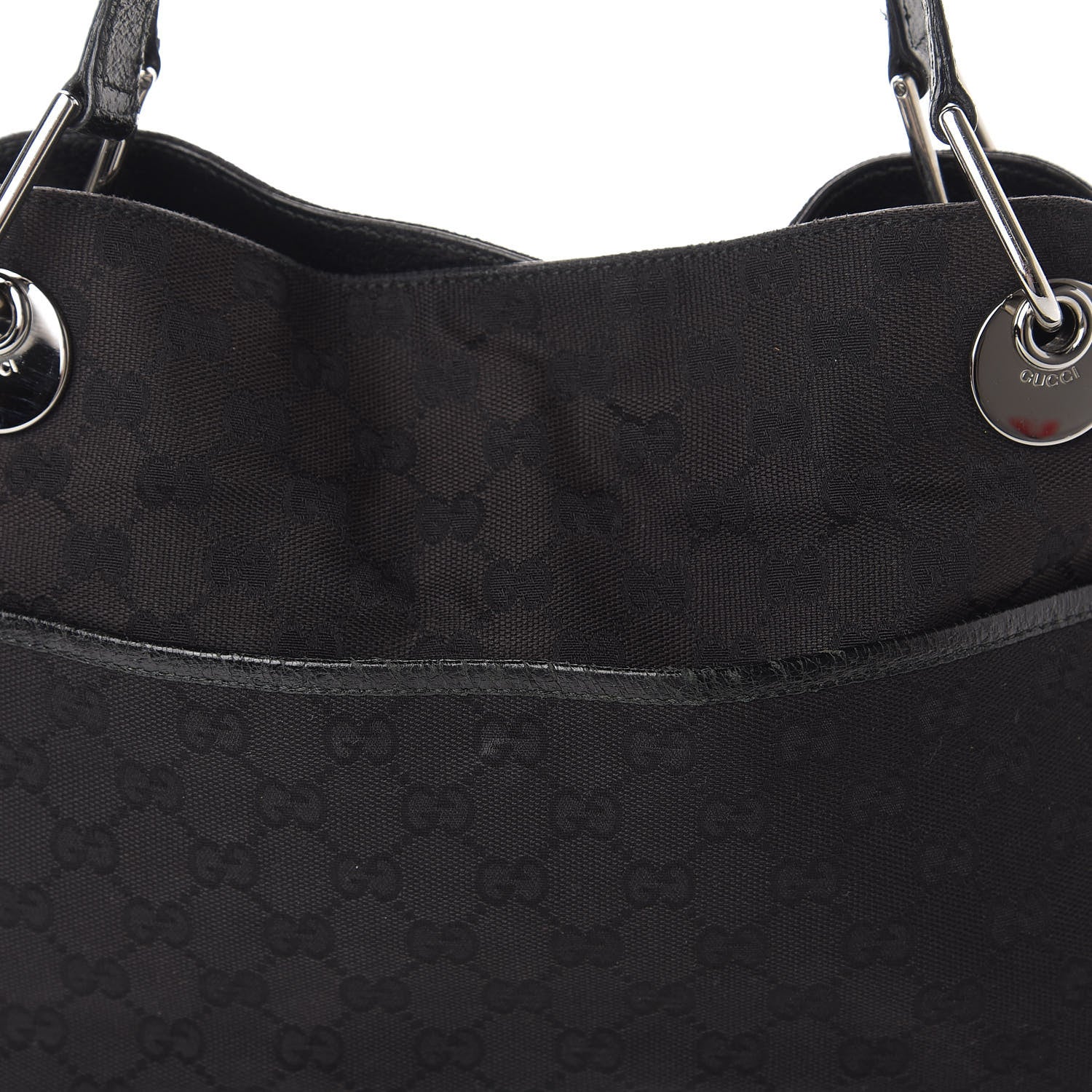 Gucci Monogram Medium Eclipse Shoulder Bag Black 10 of 10