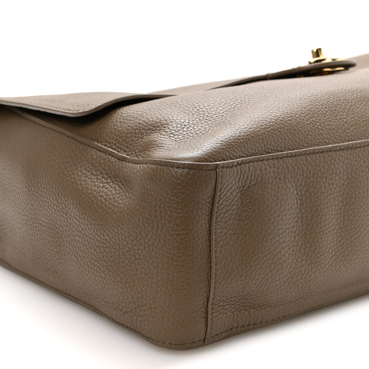 Grained Calfskin Souplissimo Maxi Flap Light Brown