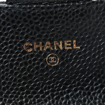 Chanel Caviar Quilted Flap Card Holder Black 6 of 9
