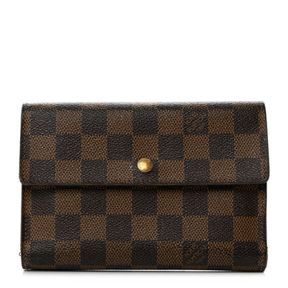 Louis Vuitton Damier Ebene Porte Tresor Etui Papier Wallet 1 of 14