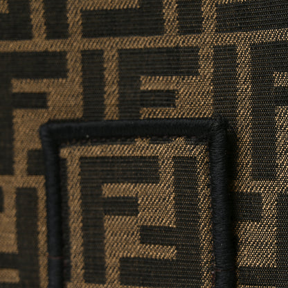 Fendi Fabric Jacquard FF 1974 Large Baguette Tobacco Moro Black 11 of 11