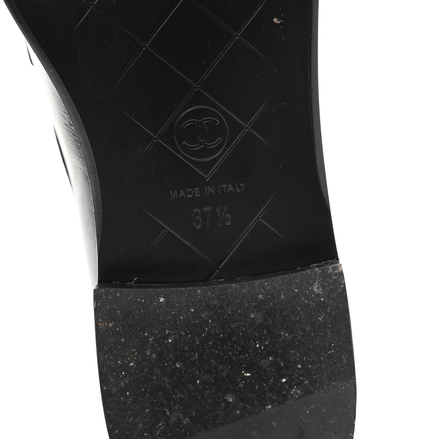 Lambskin Quilted CC Turnlock Loafers 37.5 Black