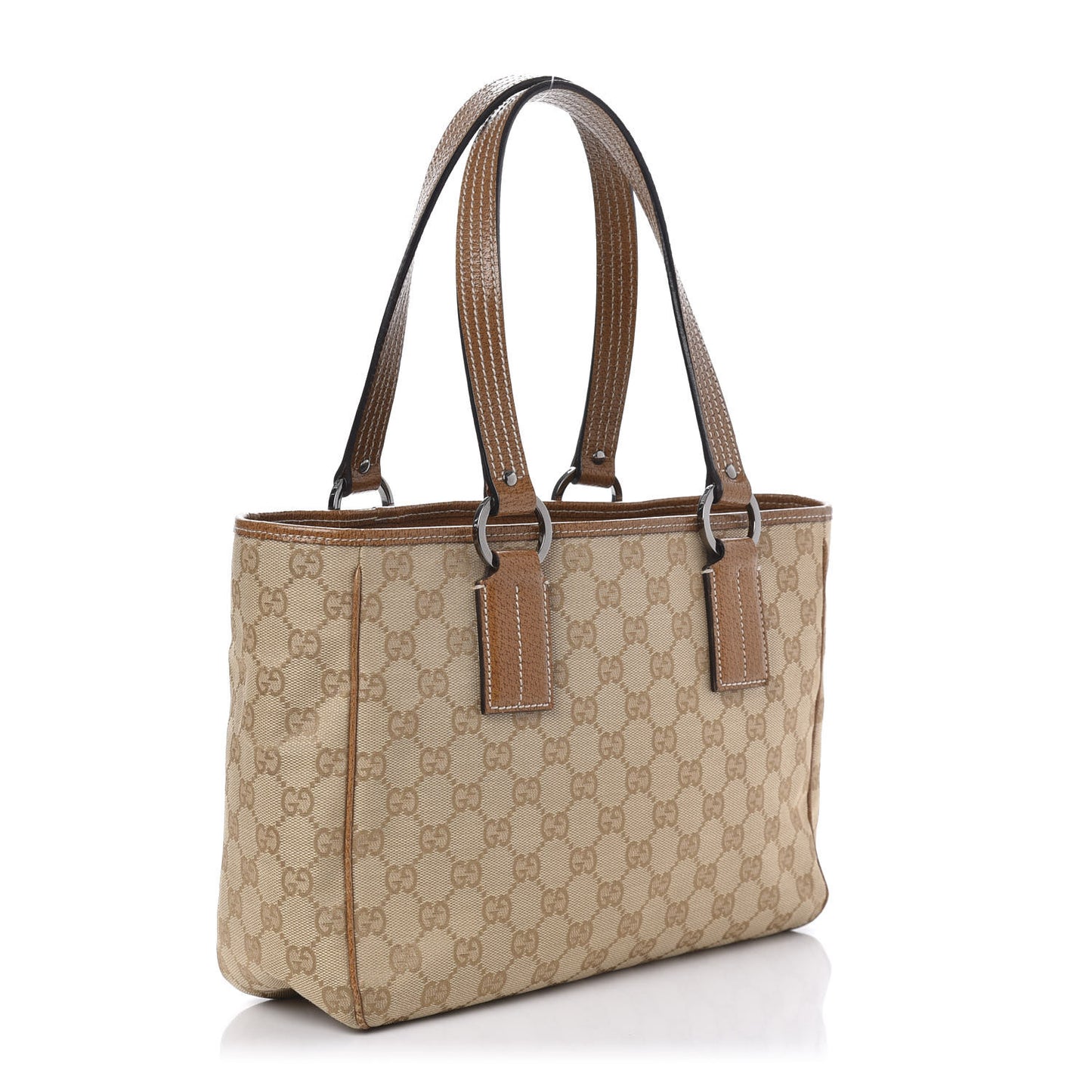 Monogram Medium Tote Beige Brown
