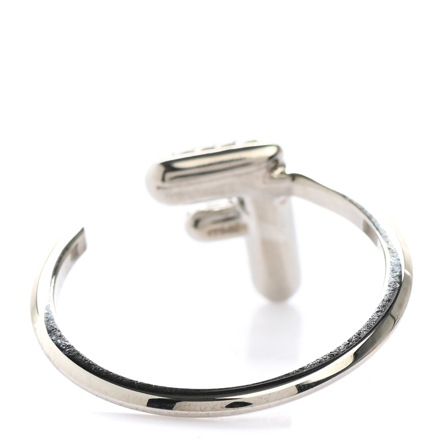 Metal Crystal F is Fendi Ring 5.5 Gold Silver