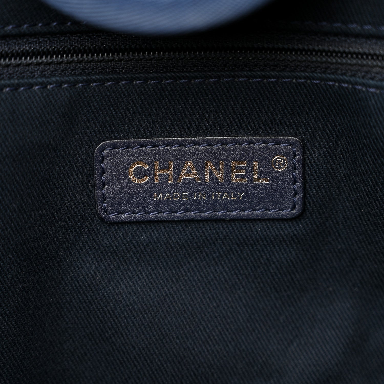 Chanel Woven Straw Large Deauville Tote Blue 6 of 14