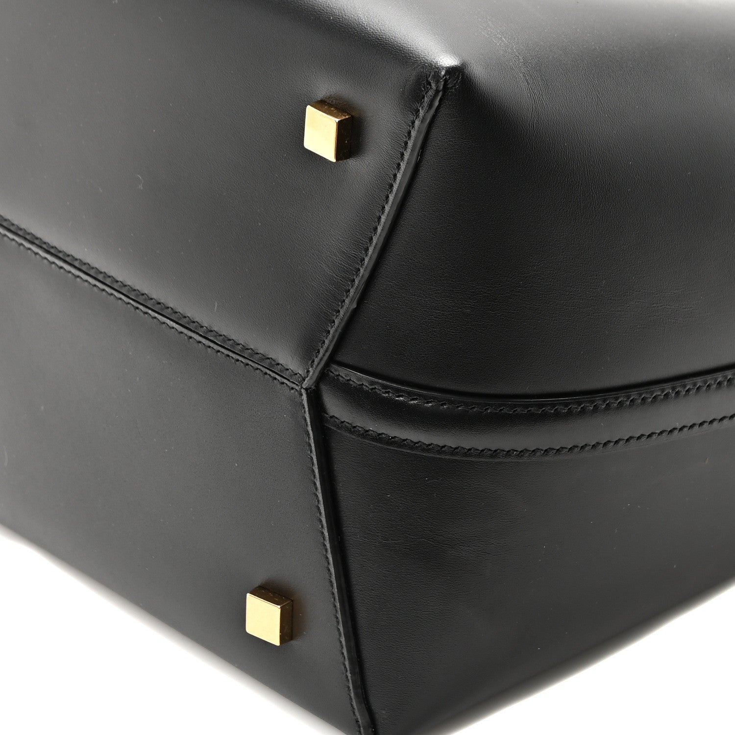Saint Laurent Smooth Shiny Calfskin Monogram Le 37 Bucket Bag Black 10 of 10