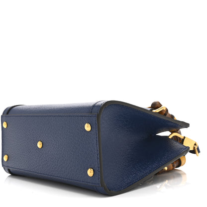 Gucci Textured Dollar Calfskin Web Mini Diana Tote Bag Royal Crop 11 of 11