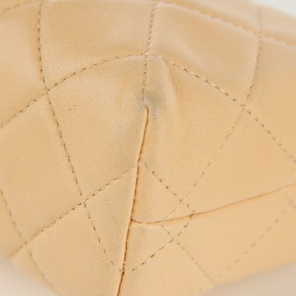 Chanel Lambskin Quilted Cosmetic Case Beige 11 of 11