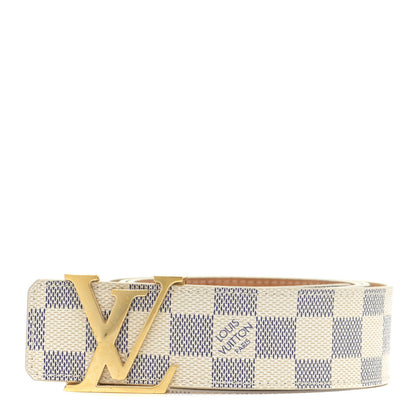 Louis Vuitton Damier Azur LV Initiales Belt 95 38 1 of 14