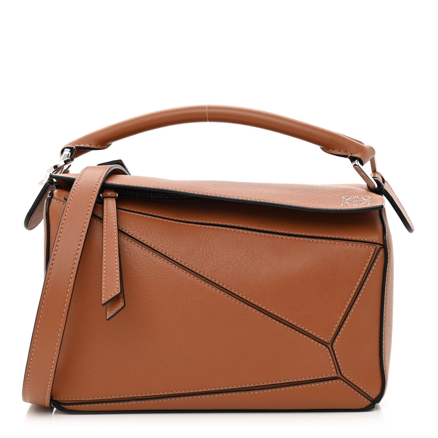 Calfskin Small Puzzle Bag Tan