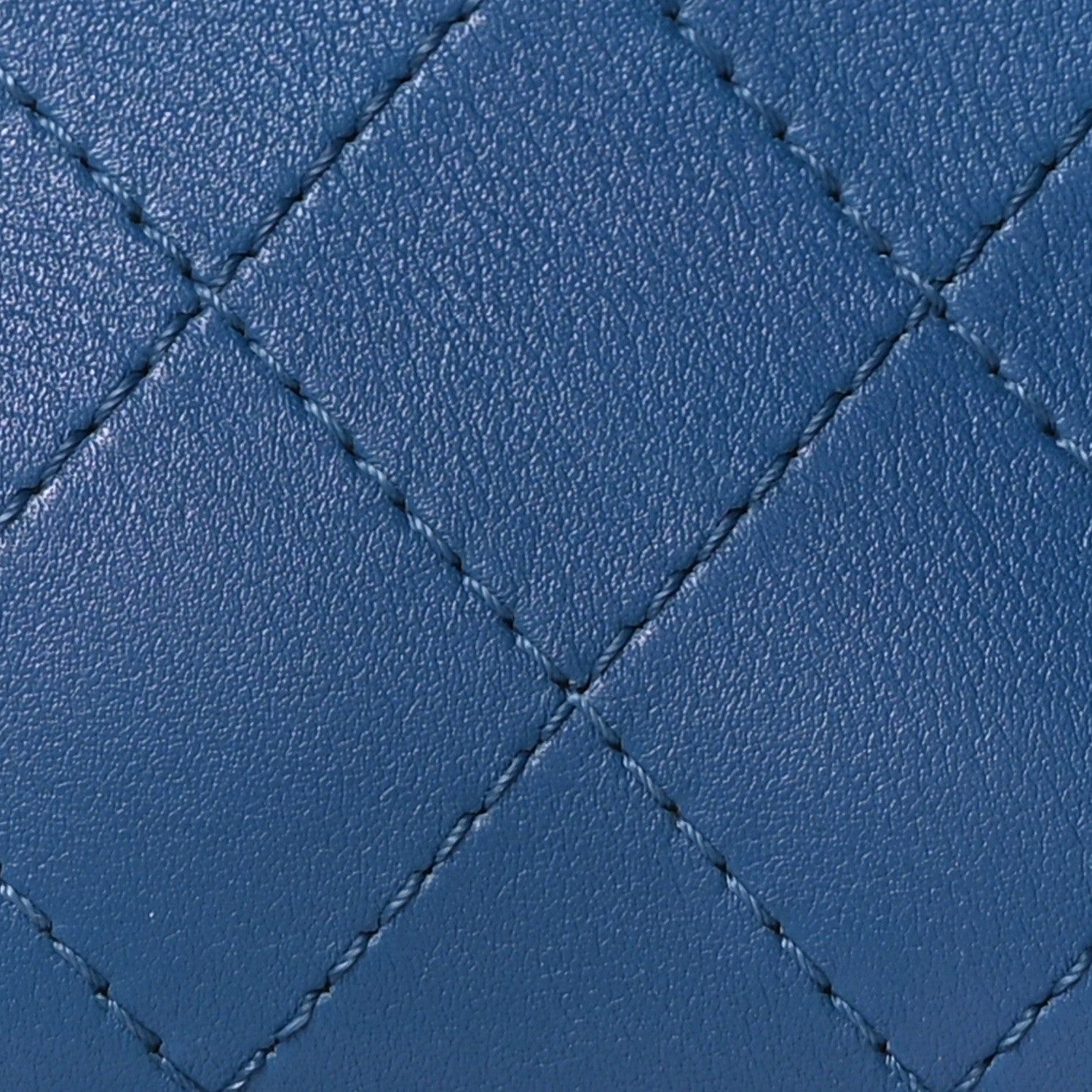 Chanel Calfskin Stitched Enamel CC Camera Case Bag Blue 1885787