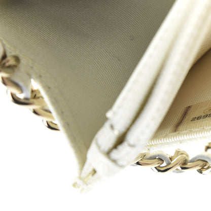 Chanel Caviar Quilted Wallet On Chain WOC White 9 of 11