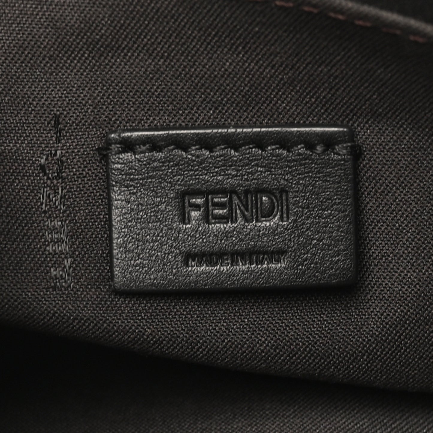Vitello Soft F is Fendi Bi-Color FF 1974 Embossed Envelope Wallet On Chain with Pouches Maya Black